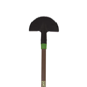 AMES border edger with T-Grip handles enables stable, comfortable edging along curves.