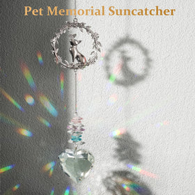 AMETHUARTZ top crystals create rainbow rays around the paw print.
