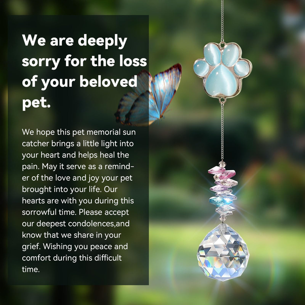 AMETHUARTZ dog-lover-suncatcher-ornament celebrates loyal companionship.