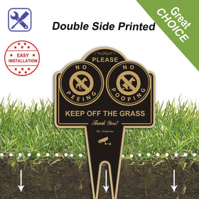 Amexiu waterproof yard sign with UV printing resists weather fading