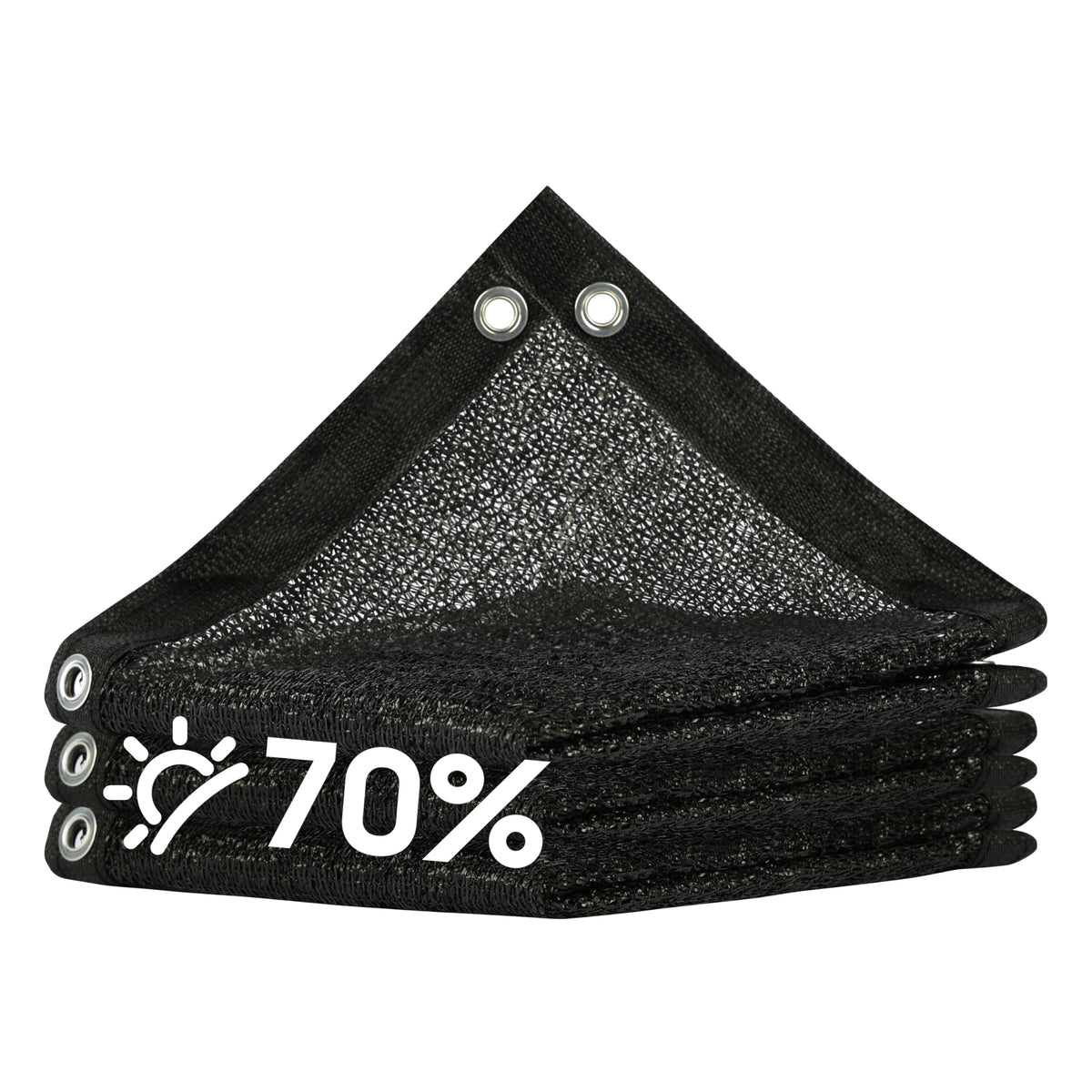 Amgo shade cloth setup on greenhouse reduces direct sun exposure for seedlings