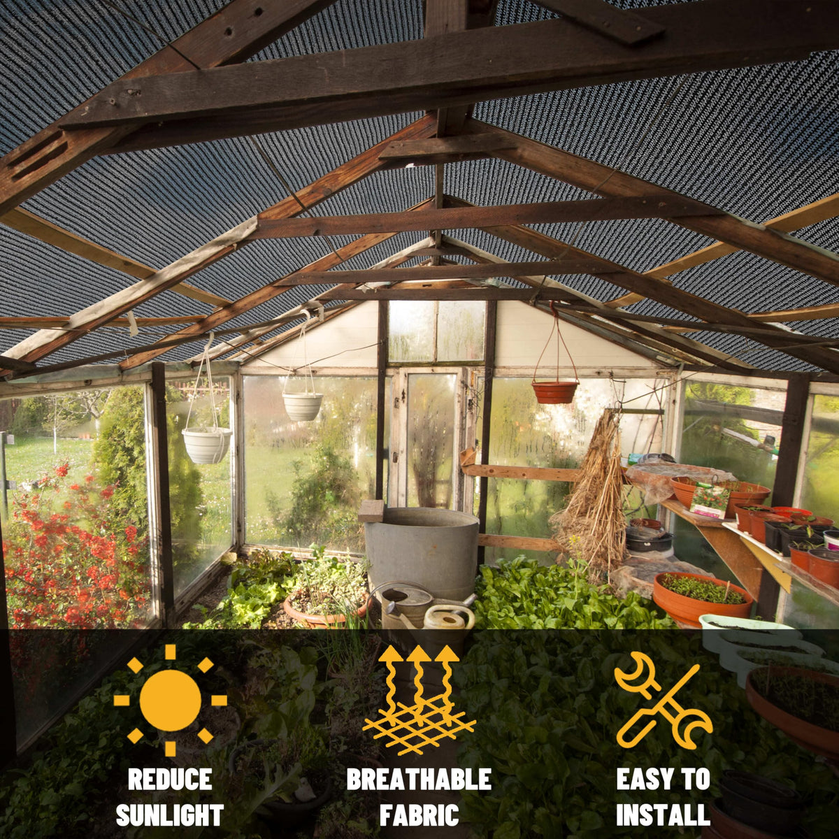 Amgo 90% sunblock image, strong UV resistance for outdoor spaces