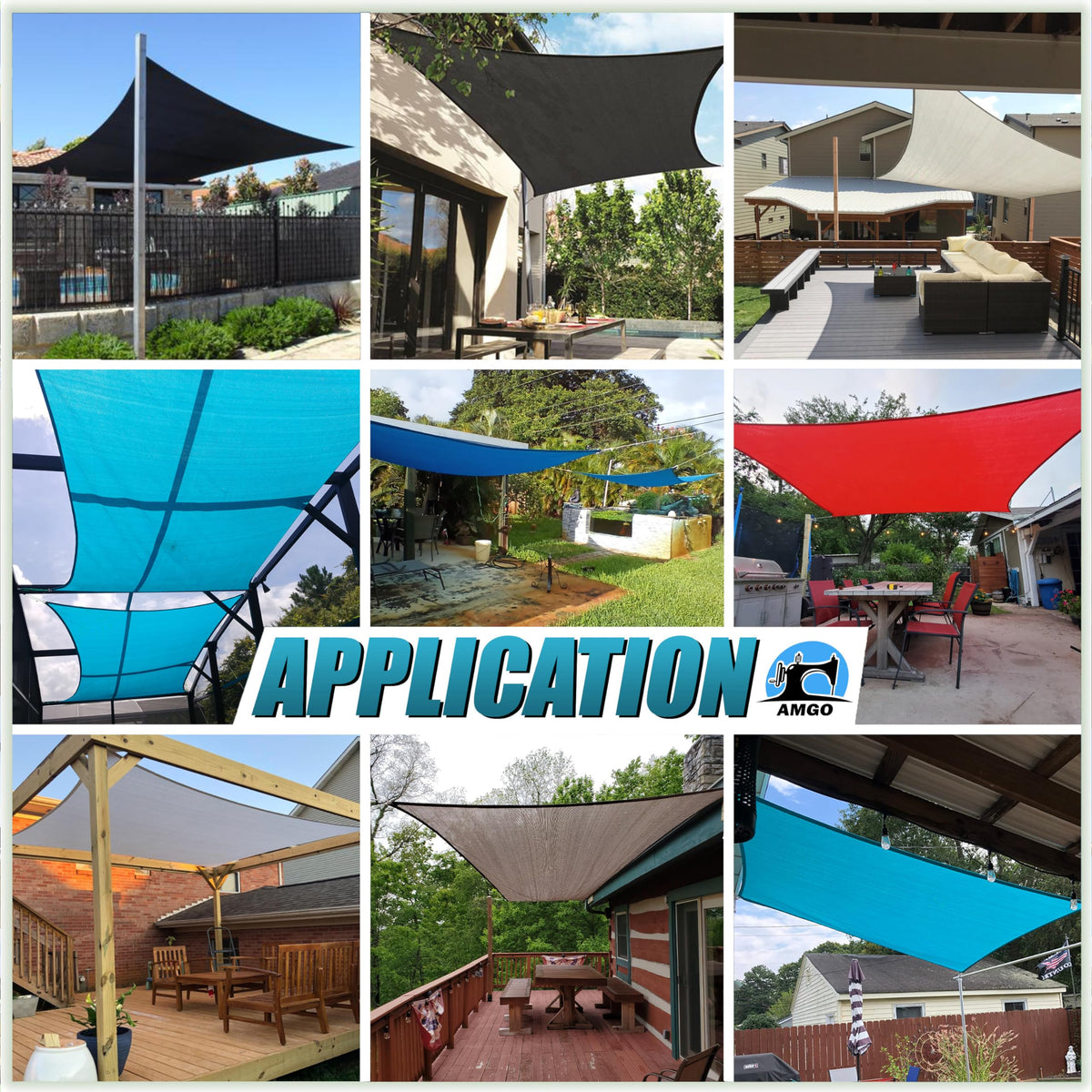 Amgo air-permeable HDPE fabric promotes airflow while shading.