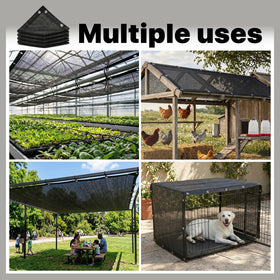 Amgo Easy-care outdoor shade shown on a patio with simple setup.