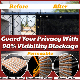 Amgo 90% blockage with airflow for private, breathable spaces