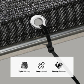 Amgo HDPE UV-protected fabric viewed in daylight offering durable shading.