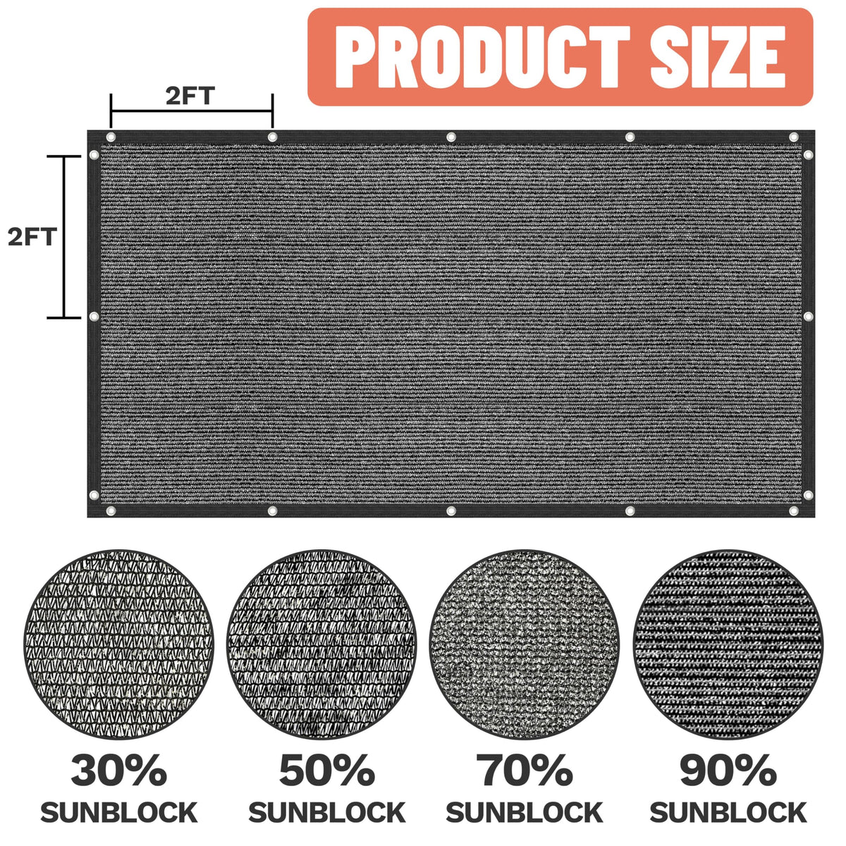 Amgo privacy screen shade cloth in garden, reducing glare while breathable