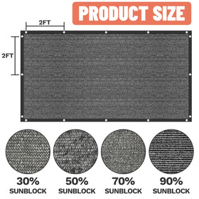 Amgo privacy screen shade cloth in garden, reducing glare while breathable