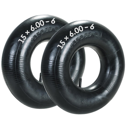 AMGSH 2-pack inner tubes with TR-13 valve for lawn mowers, easy inflation