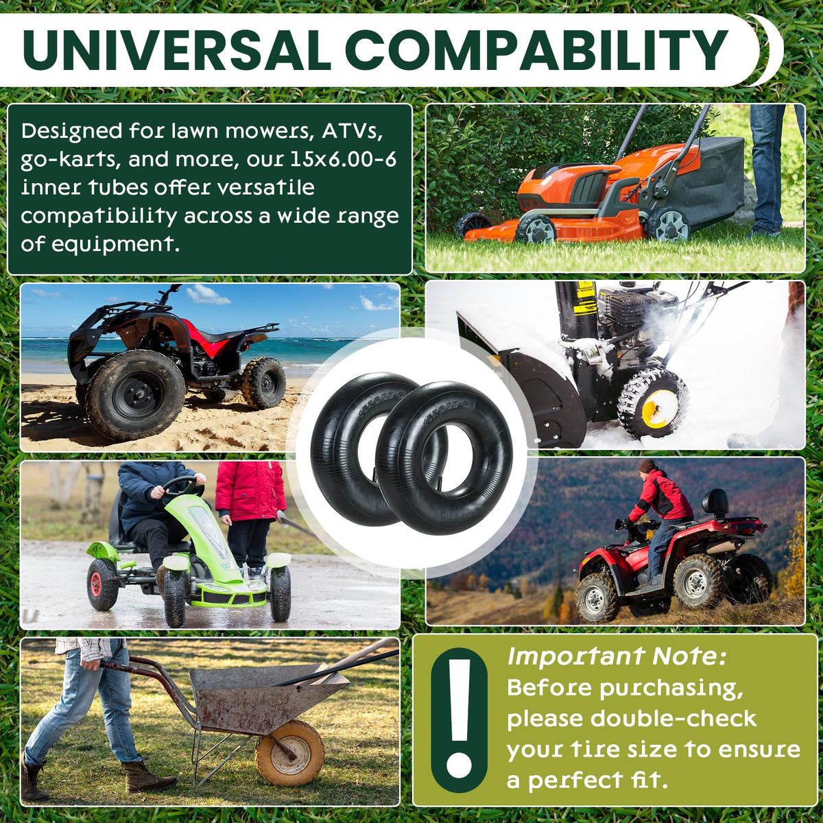 AMGSH inner tube for garden wagons and wheelbarrows