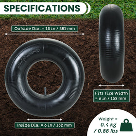 AMGSH heavy-duty inner tube fits ATV and golf cart for reliable ride