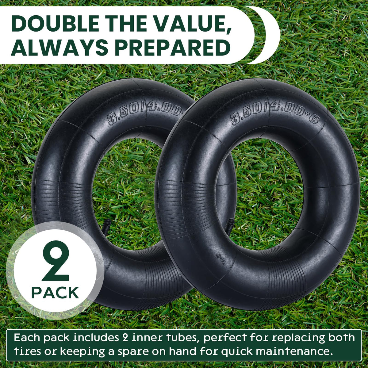 AMGSH two-inner-tube pack keeps spare replacements ready.