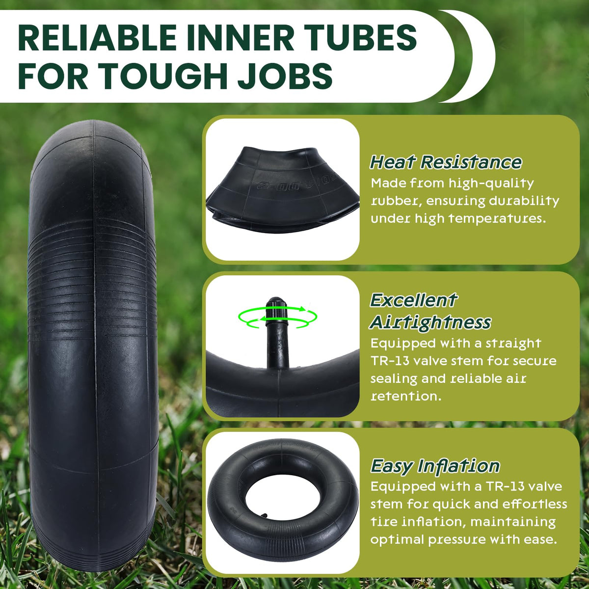 AMGSH TR13 stem enables easy inflation and precise tire pressure checks.