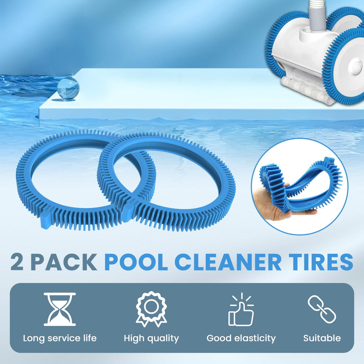 AMI PARTS easy-install front tire kit fits in minutes without tools.