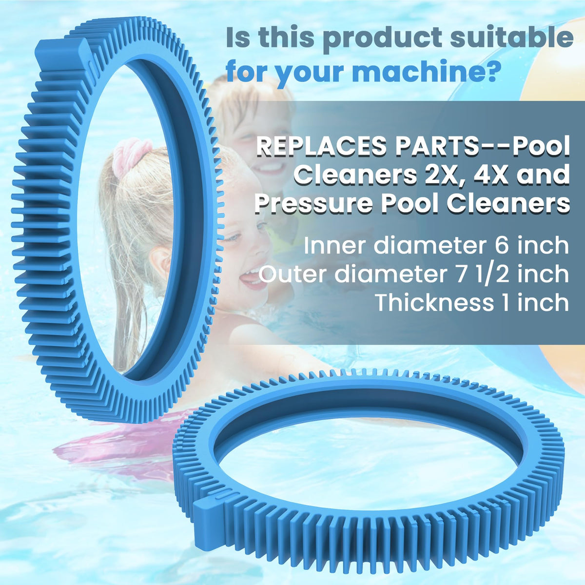 AMI PARTS front tire with 6 inch inner diameter for precise fit.