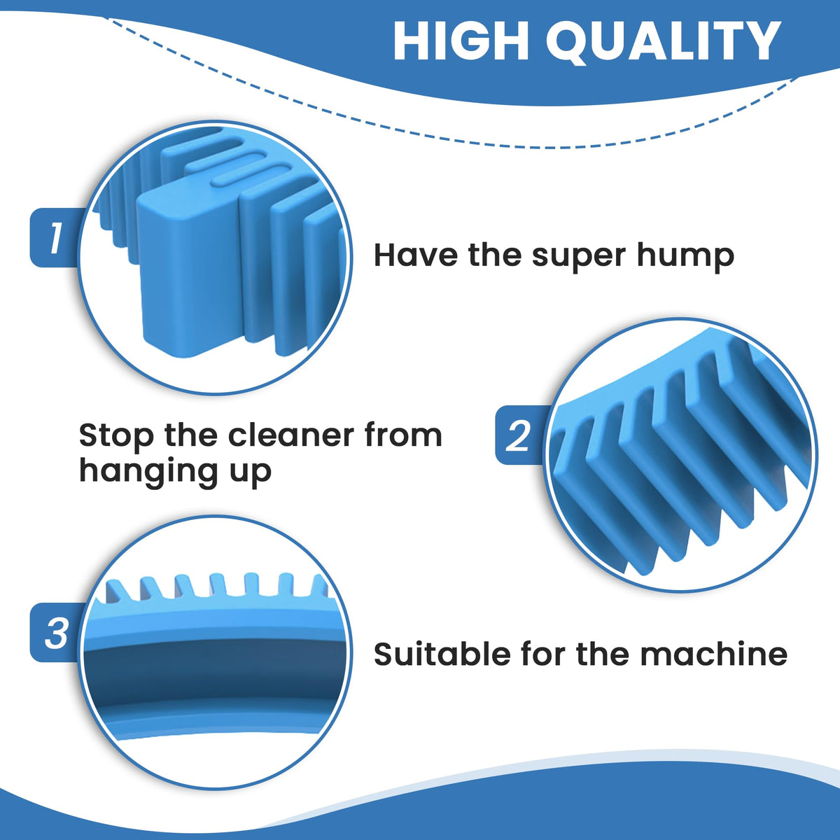AMI PARTS front-tire-humps offer durable rubber for longer wear in demanding conditions.