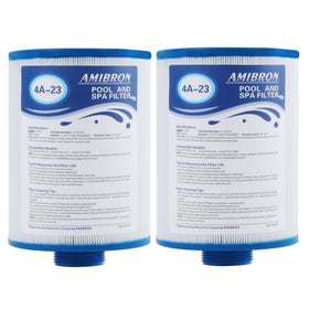AmiBron Lifesmart spa filter compatibility graphic highlights broad model fit.