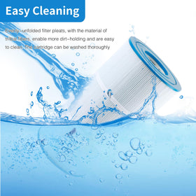 Trilobal filtration fabric traps contaminants while cleaning is easier.