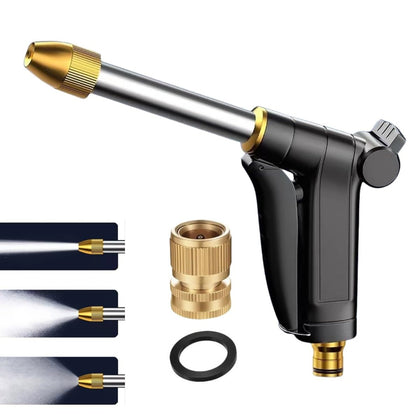 AMIKENY garden hose nozzle body shows durable metal construction for resilient watering