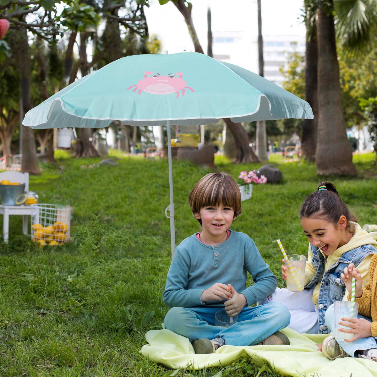 AMMSUN kid-friendly beads enable easy push-up opening for safe, stress-free setup.