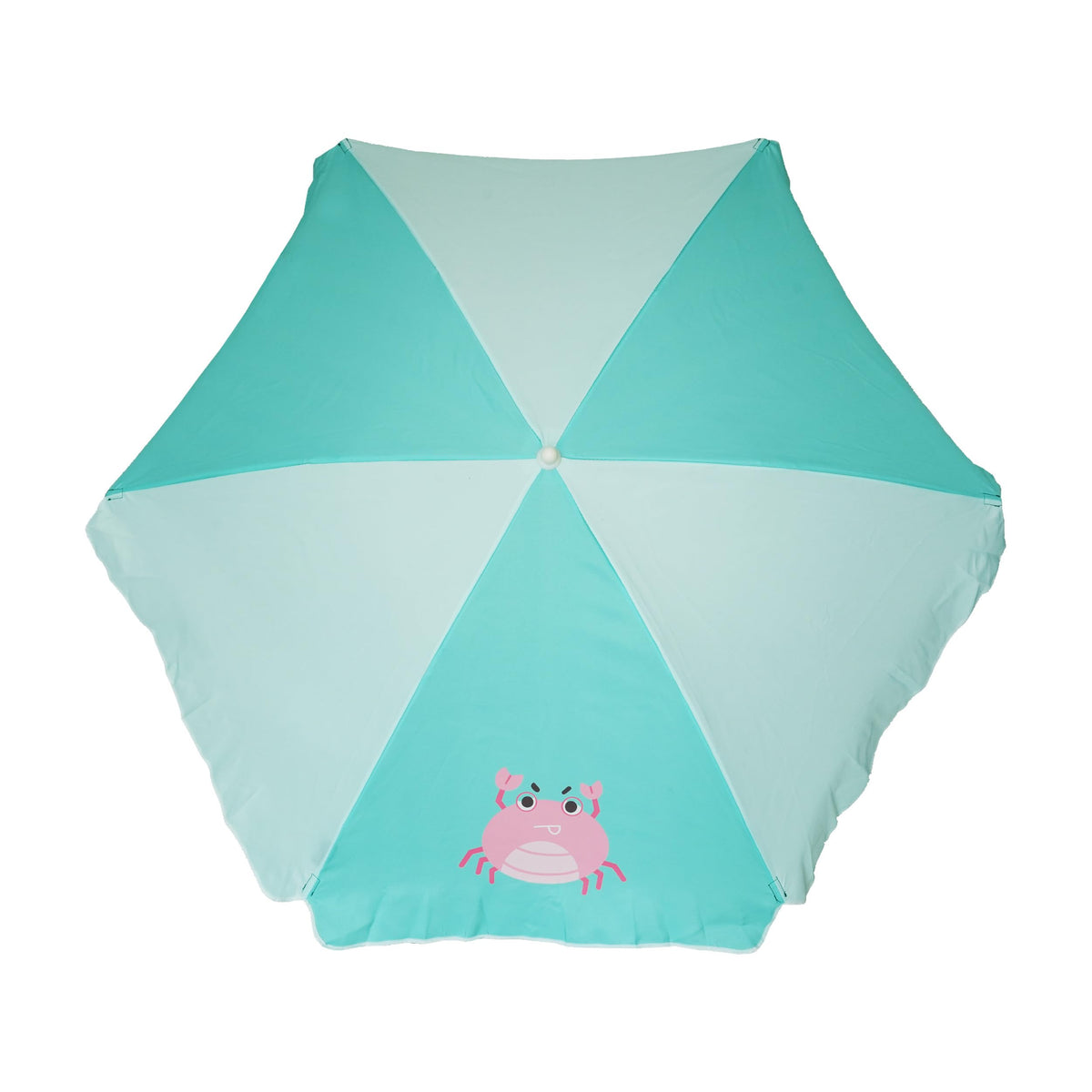 AMMSUN umbrella with adjustable pole shows easy height control for different tables.