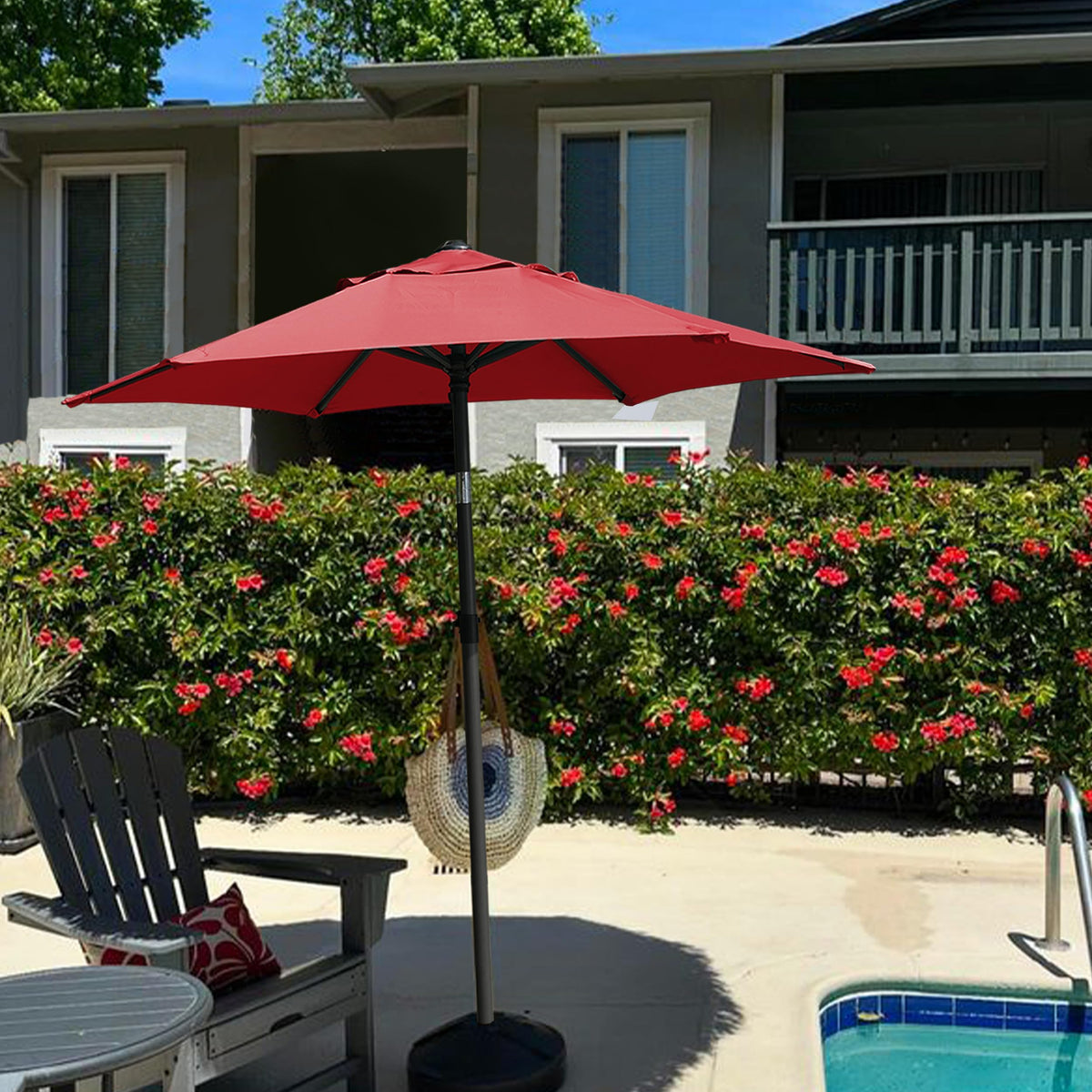 AMMSUN easy-install umbrella for patios and balconies