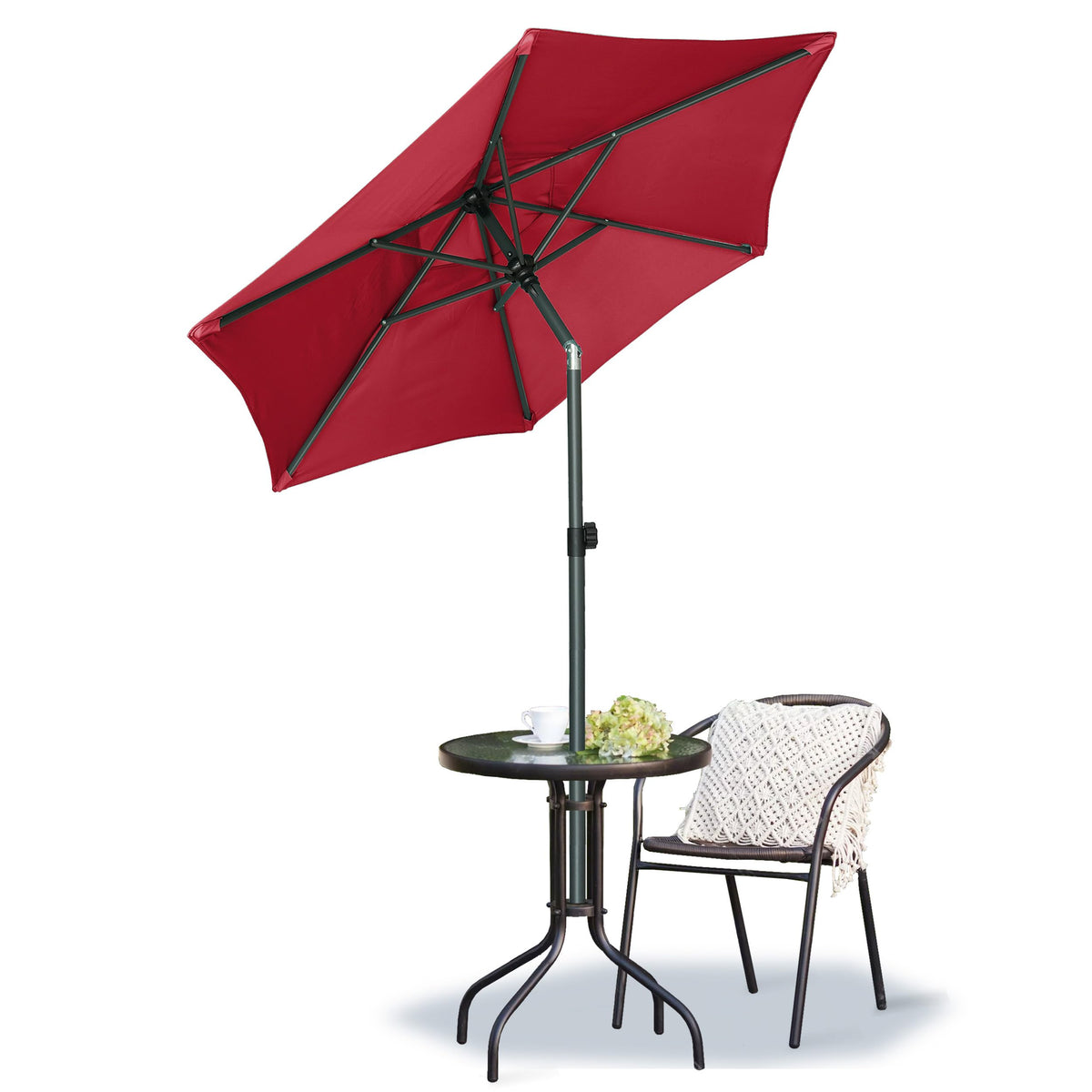 AMMSUN steel pole and ribs offer sturdy wind resistance