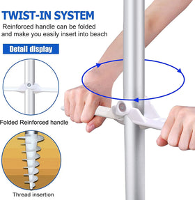 AMMSUN air vent design umbrella promotes airflow and cooler shade