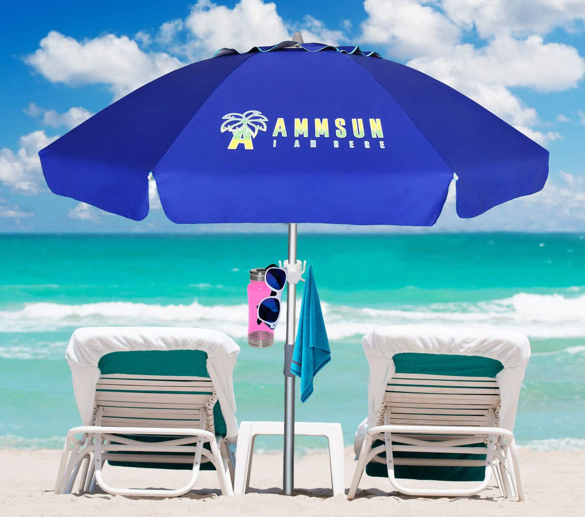 AMMSUN umbrella hook versatile enough for bags and clothes on the go.