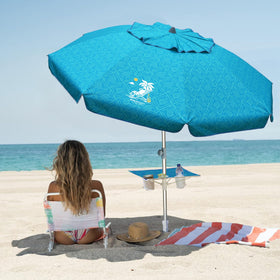 AMMSUN table tray on umbrella keeps drinks and essentials within reach
