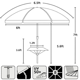 AMMSUN zinc tilt feature adjusts shade angle as the sun moves