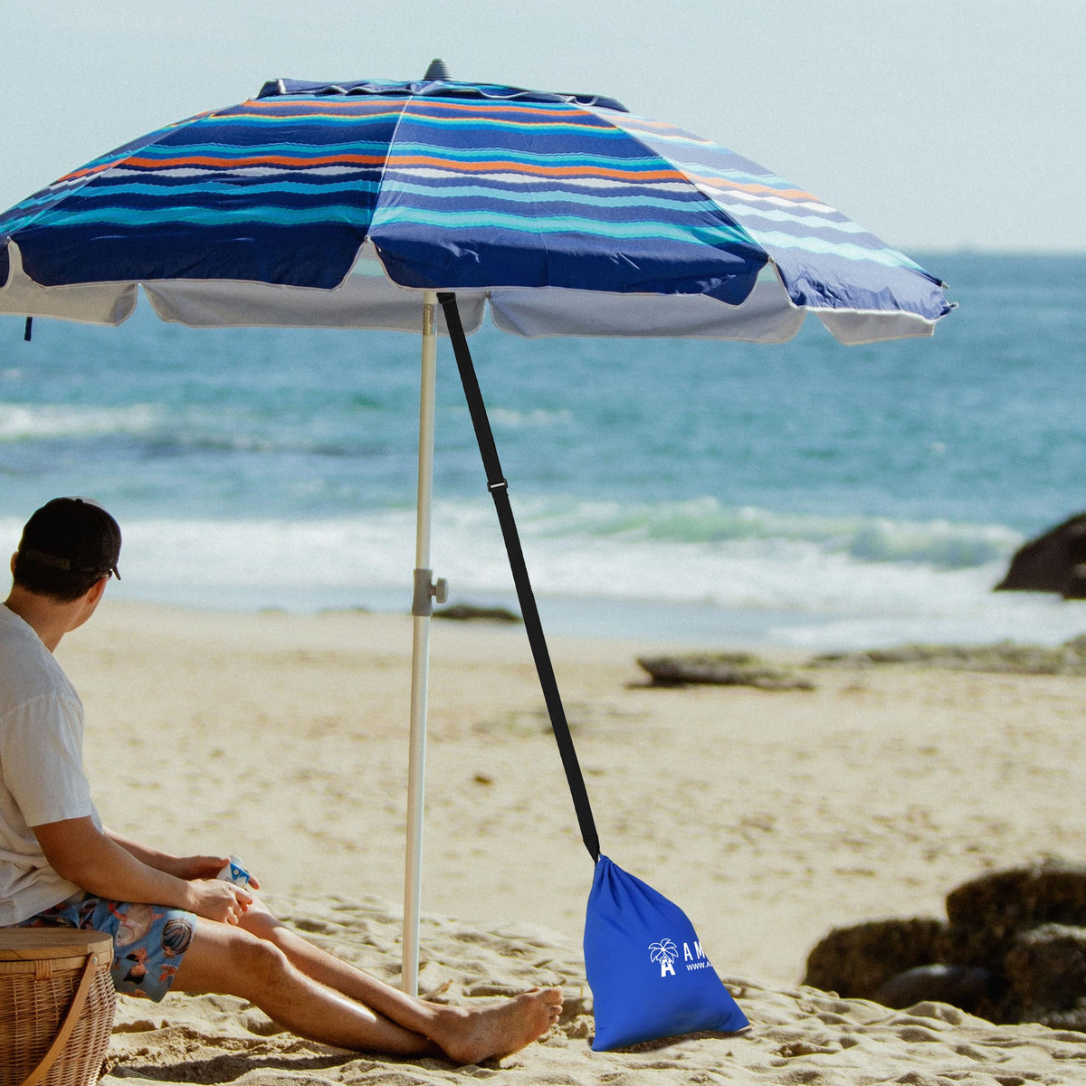 AMMSUN Durable construction with rugged fabric and reinforced stitching for beach durability