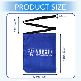 AMMSUN Heavy-duty polyester fabric and sturdy hardware counteract gusts and keep gear in place