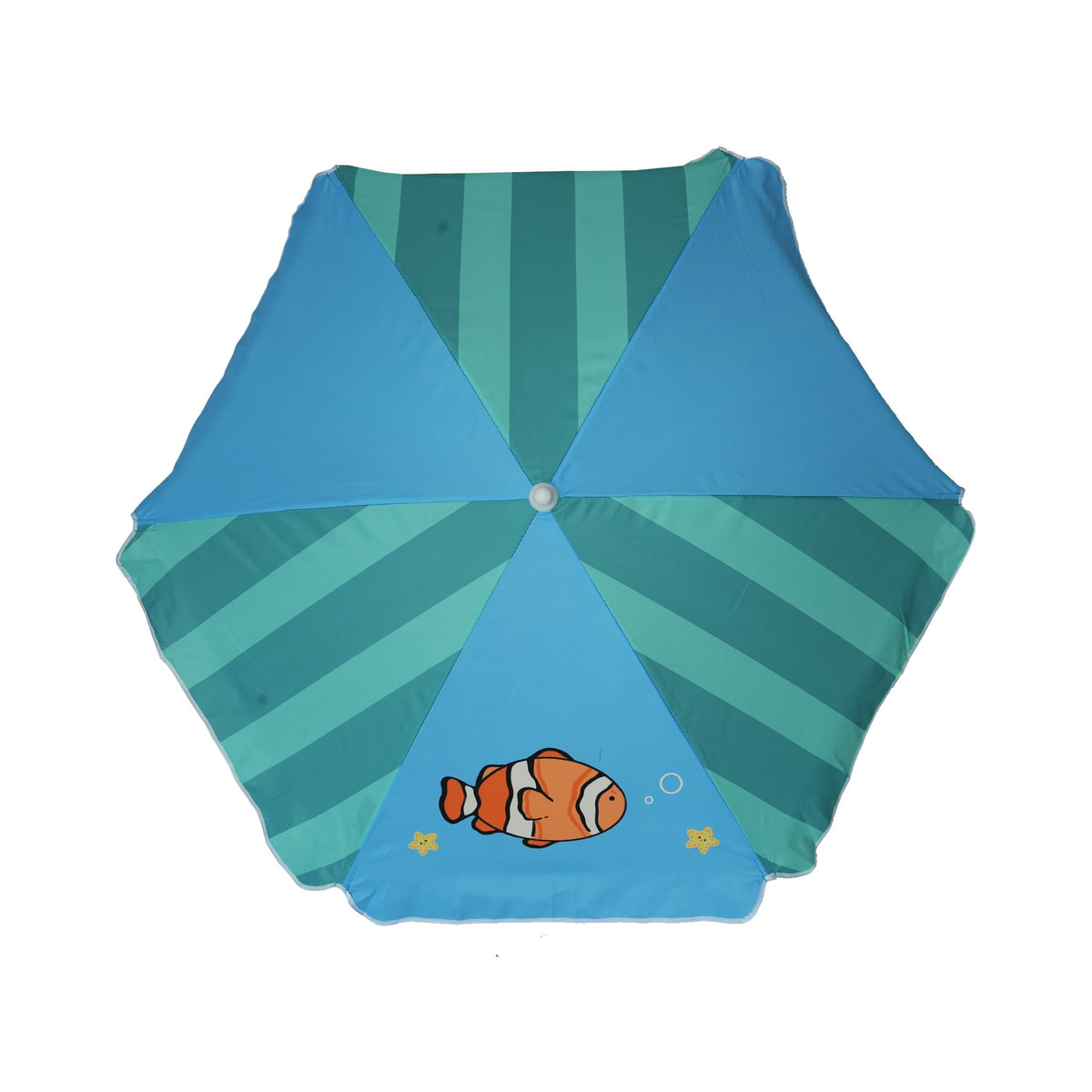 AMMSUN kids beach umbrella with UV protection for sunny seaside activities.
