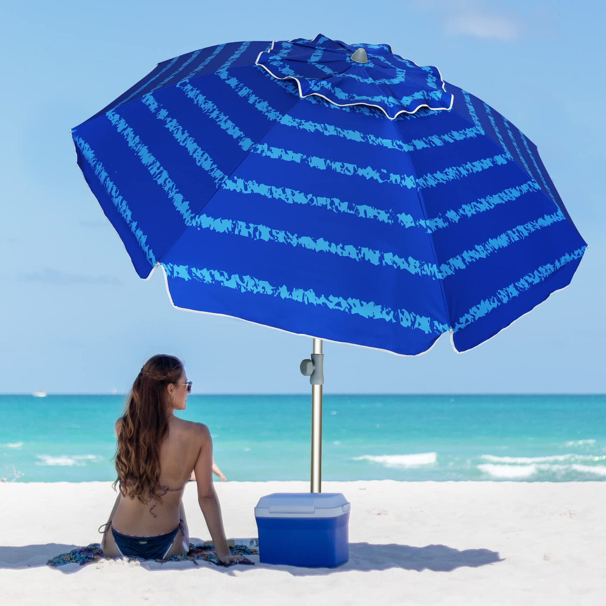 AMMSUN multicolor canopy adds vibrant outdoor style.