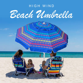 AMMSUN umbrella demonstrating the push-button tilt mechanism for shade adjustment