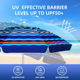 AMMSUN push-button tilt lets you adjust shade without moving the umbrella.