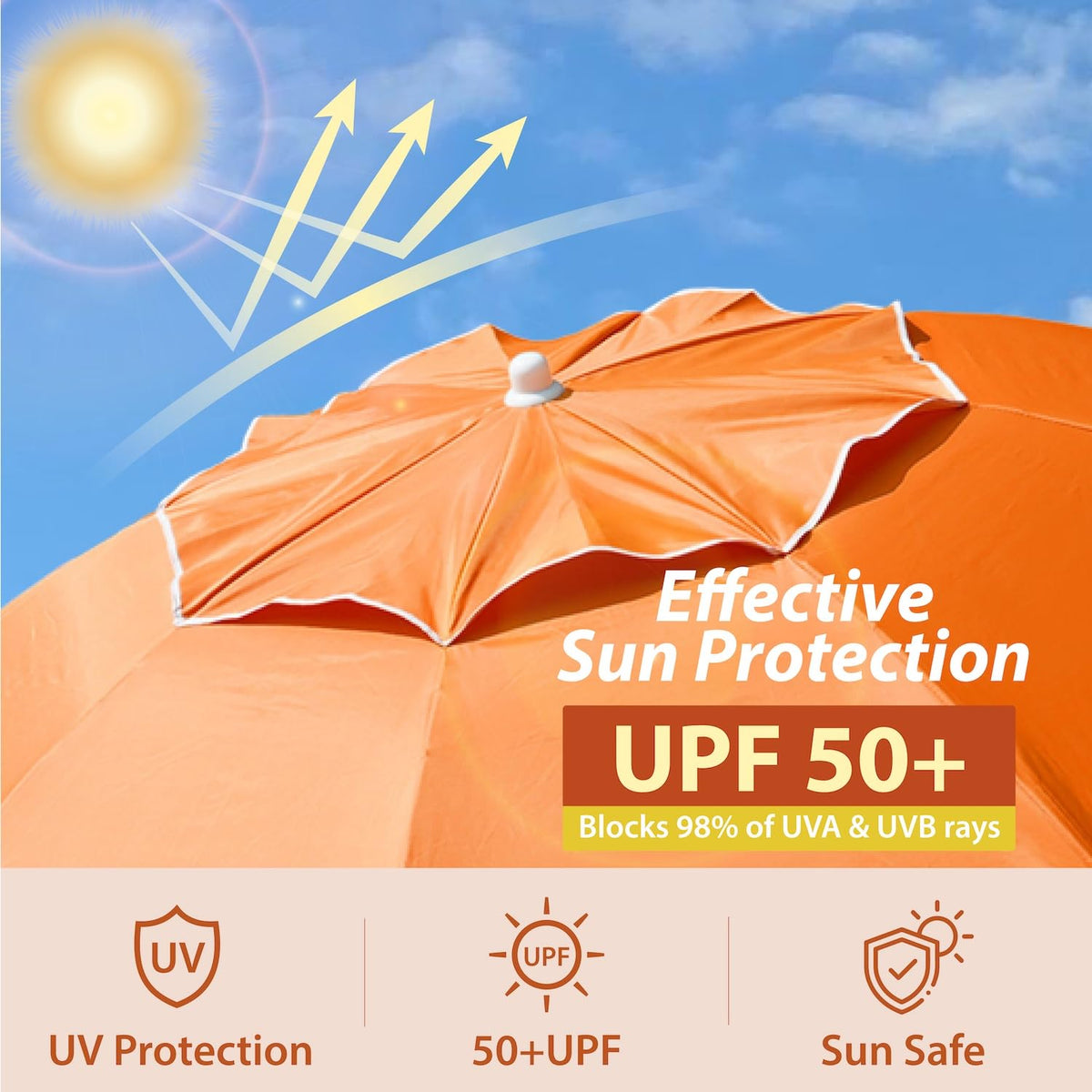 AMMSUN Shade Umbrella carry bag for easy transport