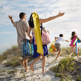AMMSUN shade umbrella package includes stand, poles, holders, and bag.