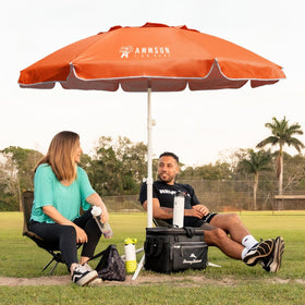 AMMSUN Shade Umbrella tilt button for quick sun tracking