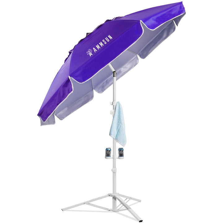 AMMSUN shade umbrella top with silver interior coating providing UV protection