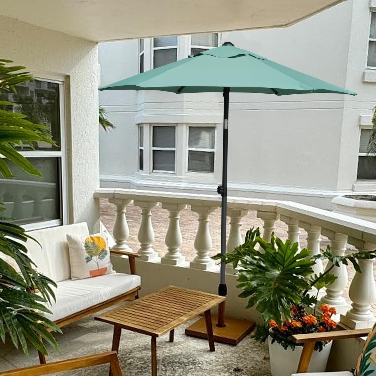 AMMSUN six rib design enhances stability on outdoor furniture setups.