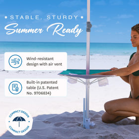 AMMSUN tilt pole allows adjustable shade from sunrise to sunset
