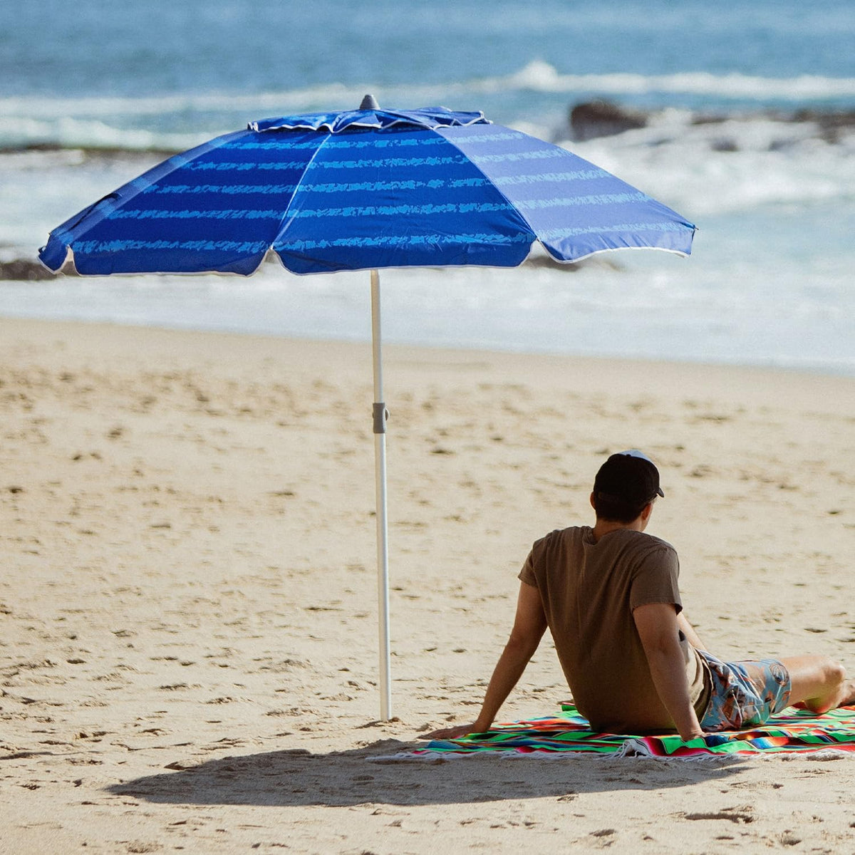 AMMSUN UV 50+ fabric blocks rays for sunny beach days and outdoor use.