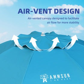 AMMSUN UV-50+ interior silver coating helps reduce sun glare.