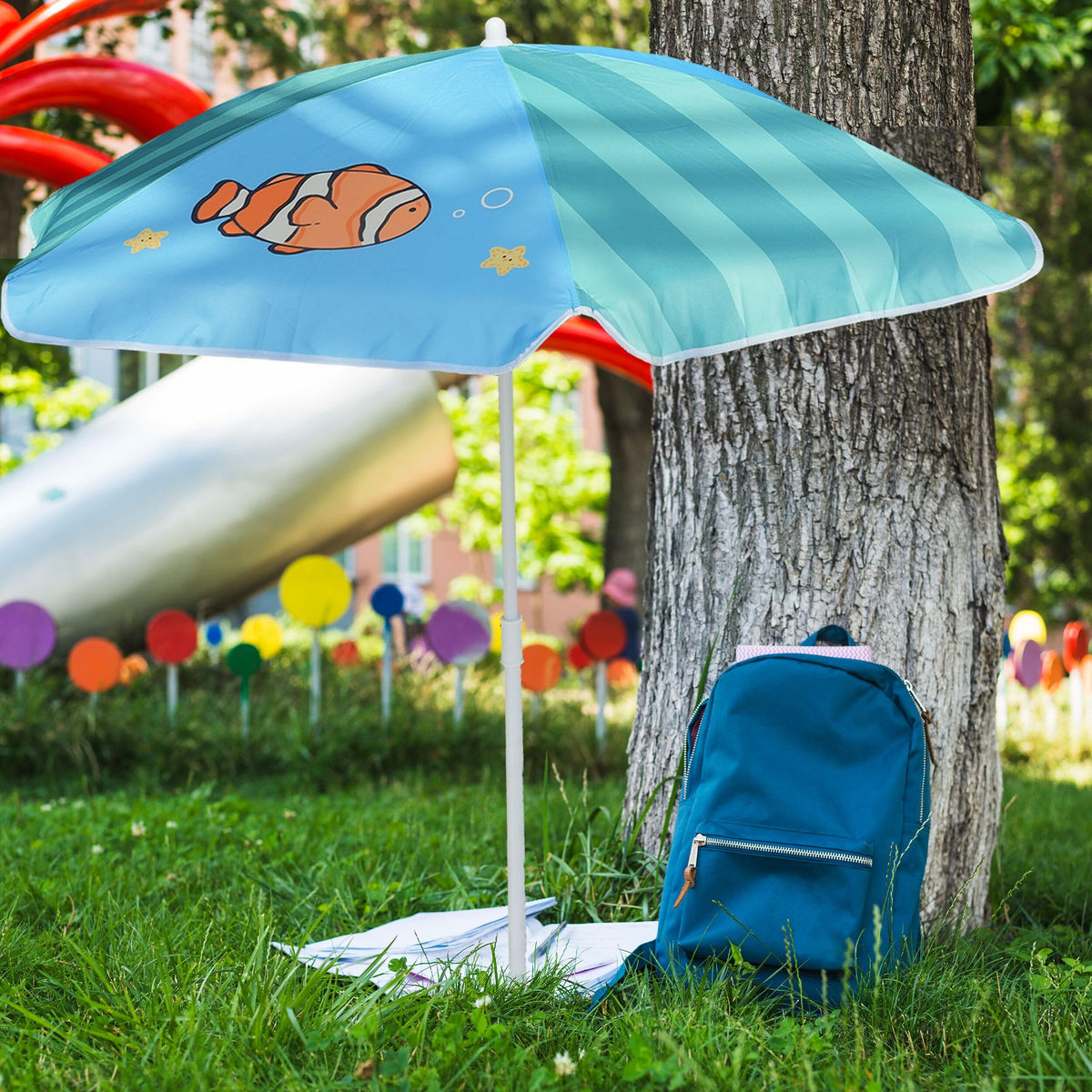 AMMSUN versatile outdoor shade suitable for beach, garden, and backyard fun.