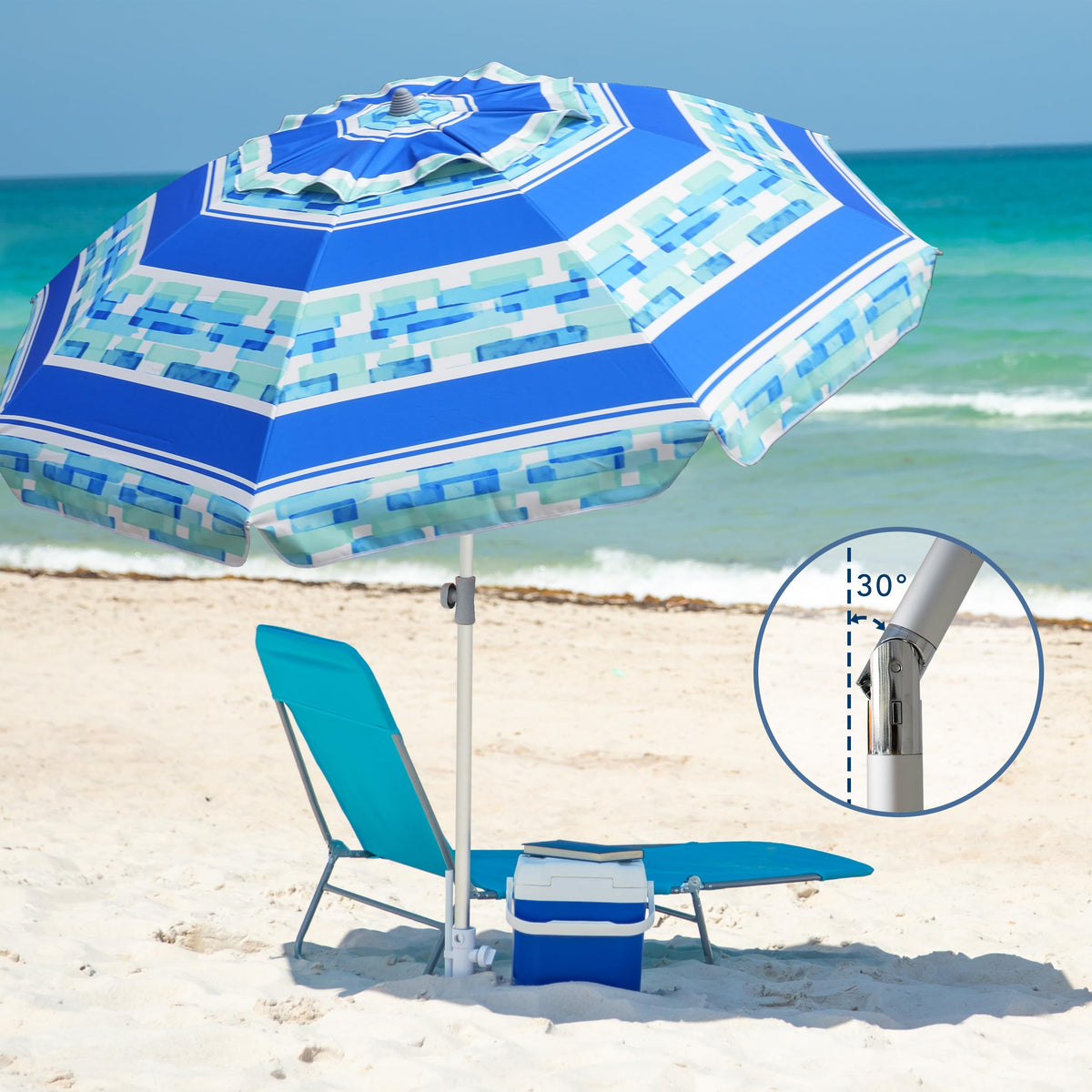 AMMSUN wind-resistant design helps keep shade steady on windy days