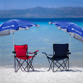 AMMSUN XL Chair Umbrella clamps on wheelchairs and golf carts for outdoor shade