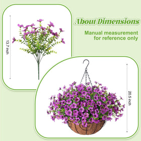 Ammyoo daisies with eucalyptus leaves create a natural porch focal point.