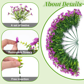 UV-resistant Ammyoo fake daisy basket designed for outdoor longevity.